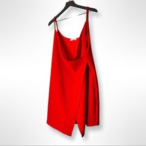 3.3 Field Trip V-Neck Red Wrap Dress